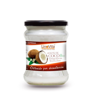 Aceite de coco virgen extra sin filtrar ecologico Bio prensado en frio